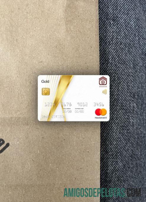 Banco Nacional do Sudão Mastercard Gold Photolook Front amostra